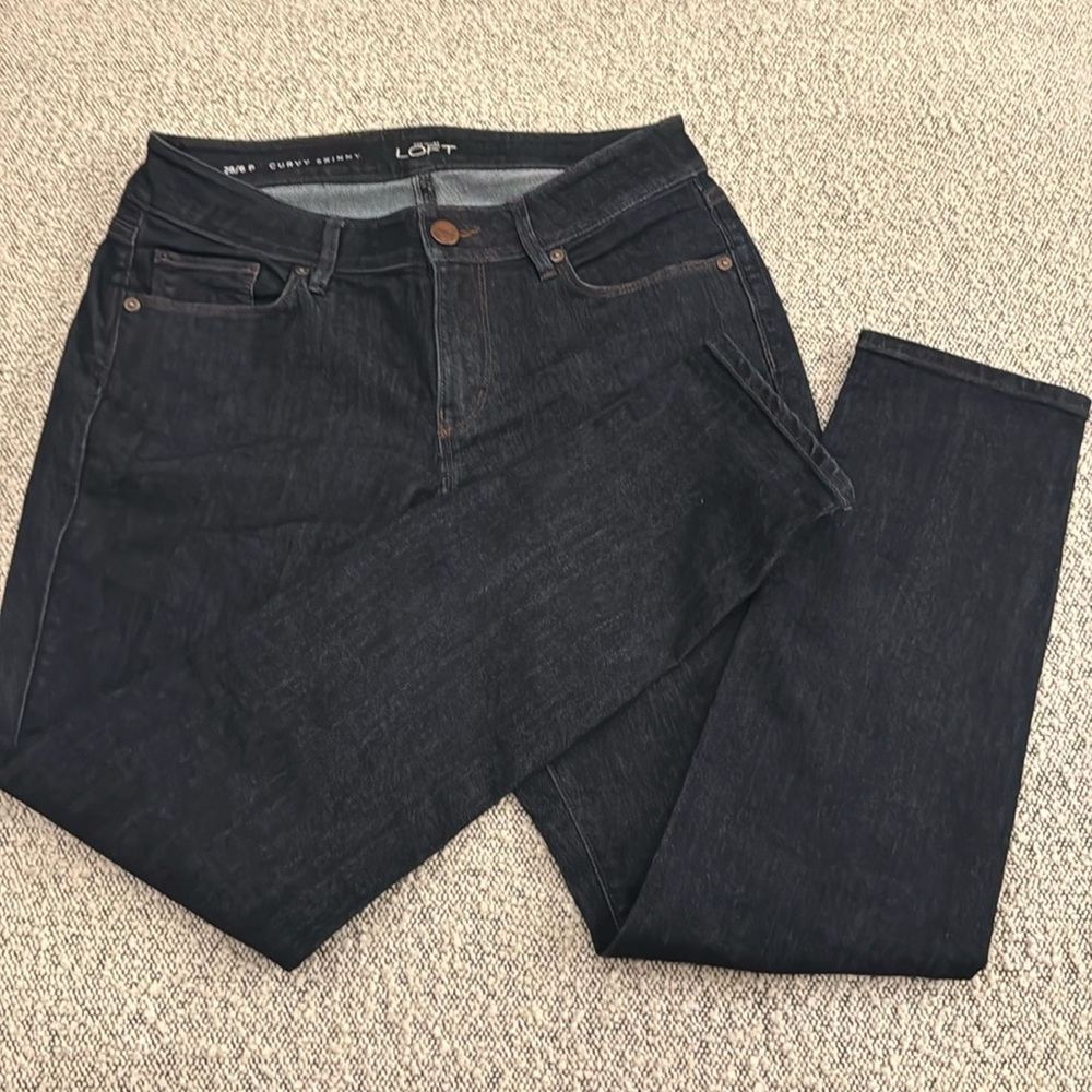 Loft women’s‎ curvy skinny jeans size28/6P